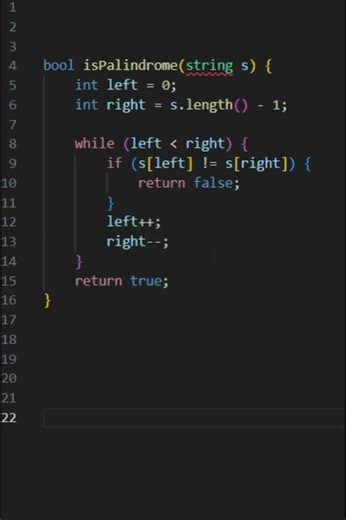 Check Palindrome String in C++ | Two Pointer Method #cpp #dsa