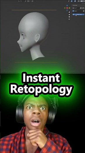 This looks insane! Instant Retopology in Blender