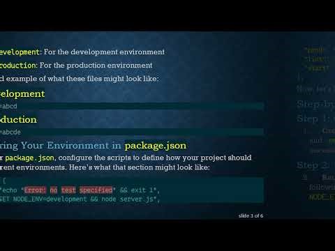 How to Fix No env file present for the current environment Error in Node.js