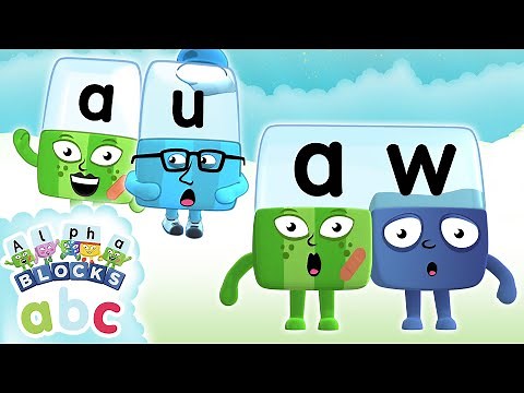 @Alphablocks - Long Vowels AU and AW | Phonics Fun