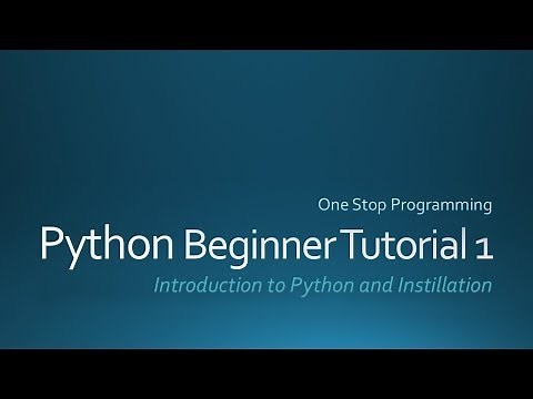 Python Beginner Tutorial 1 (For Absolute Beginners)