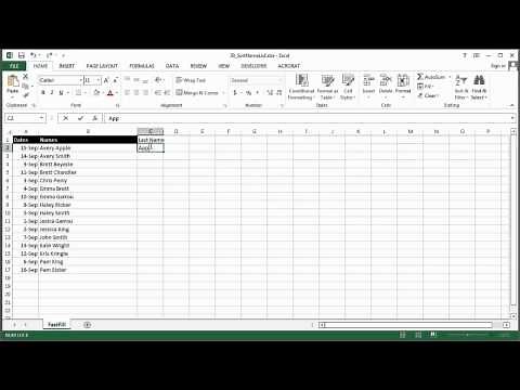 How to Sort a Name List by Same Names in MS Excel : Using Excel & Spreadsheets