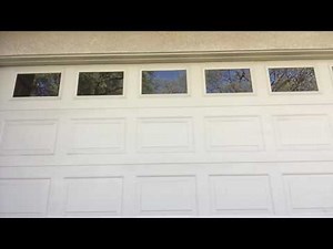 The Garage Door. Opening and Closing.