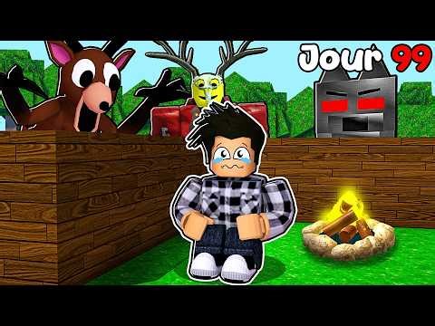 Construire LA BASE LA PLUS SÉCURISÉE dans construire et survivre 99 nuits dans la forêt…