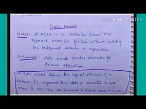 What is Data model - lecture6/ DBMS