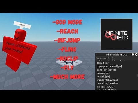 Roblox Infinite Yield FE Universal Script - Bypass Anticheat | Godmode, Hitbox, Reach and more!