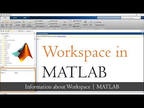 Workspace in MATLAB | Save and load workspace data| Matlab Tutorial | Mruduraj