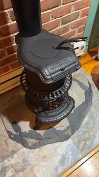 Potbelly stove roaring