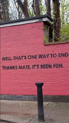 A London street artist and a wall cleaner engaged in a year long exchange