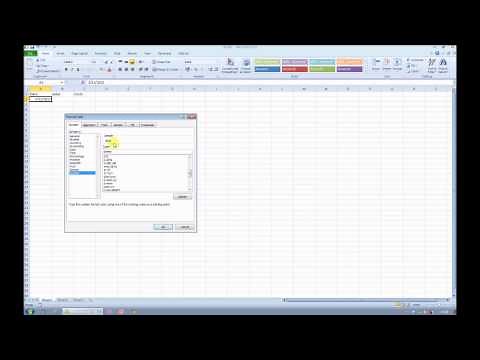 How to format/change dates in Microsoft Excel