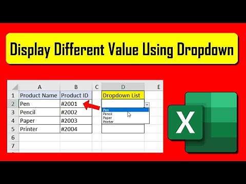 How To Create Drop Down List and Display Different Values In Excel