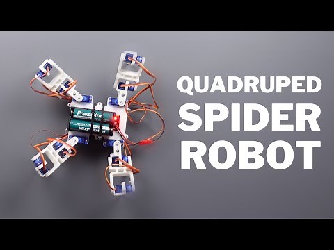 How to make Quadruped Spider Robot (using Arduino and 3D parts)