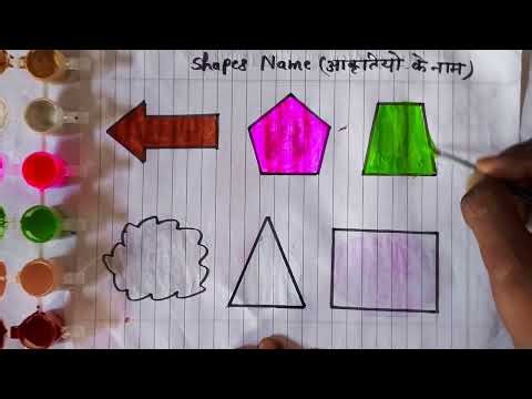 Drawing 2d Shapes Explore Fruits and vegetables name kidsfriendly Learning for kids