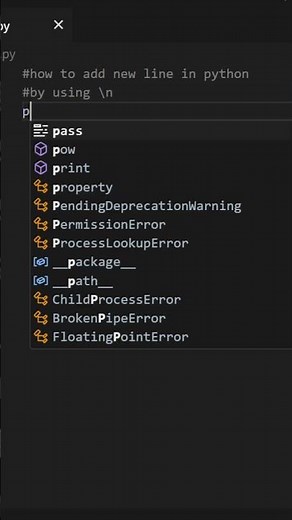 How to write in next line in Python || #coding #shorts