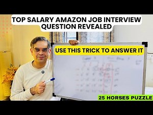 I Solved This Tricky Puzzle from Amazon Interviews in One Minute - 25 Horses Puzzle
