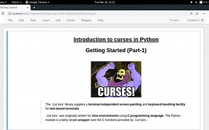 Getting Started with curses in Python | Intro to curses in Python (Part-1)