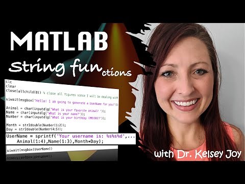 MATLAB: String Functions - sprintf (9 of 9)