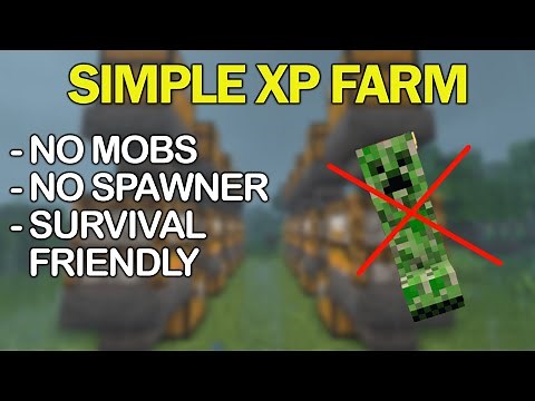 Minecraft: Easy XP FARM TUTORIAL 1.17! (Without Mobs or Spawner)