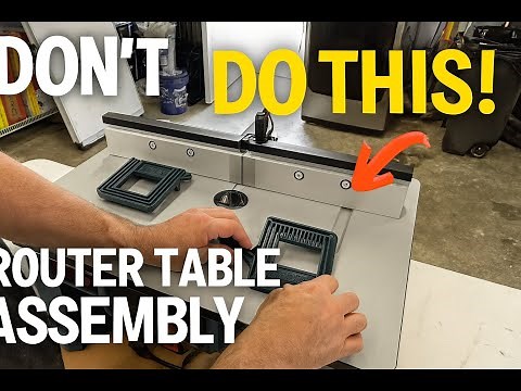Bosch Router Table and Router Assembly 1617EVS + RA1141 Setup, Tutorial, and Review