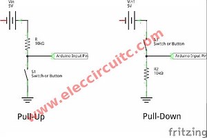 How to use Push button | Toggle Switch on-off | with Arduino | ElecCircuit