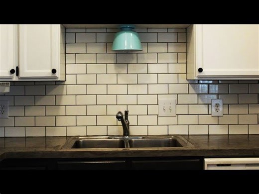 How to install a subway tile kitchen backsplash