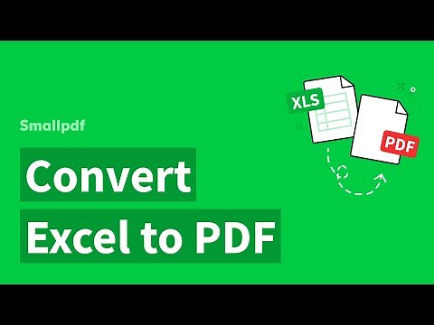 How to Convert Excel to PDF, with Smallpdf
