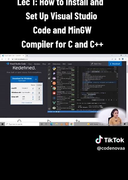 Lec 1: How to Install and Set Up Visual Studio Code and MinGW Compiler for C and C #CLanguage #CppTutorial #VisualStudioCode #MinGW #ProgrammingBeginners #LearnCPlusPlus