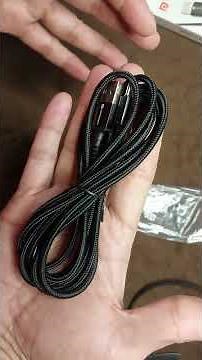 Portronics Konnect X 3A USB to Type C Fast Charging Cable 2M (Black) - Unboxing