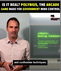 It was the size of any other arcade game cabinet, but unlike every other video game at the time, there were no flashy graphic designs on it. And, there was no official title across the game cabinet either. So it officially had no name. But it was called Polybius, and it may have been a government-created video game used to control the minds of the days’ youths. | Freaky History