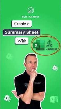 Master Excel's Indirect Function: Create Powerful Summary Reports