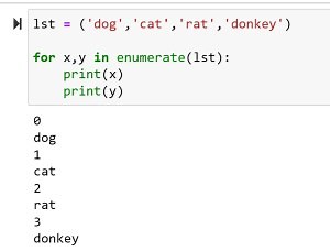 Python: Enumerate() and Sort