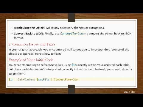 Converting Parsed JSON Files with PowerShell