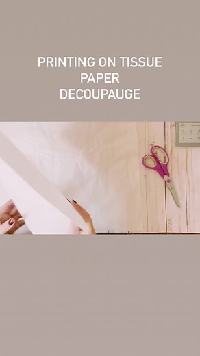 81K views · 1.4K reactions | Printing on tissue paper! No special printer needed! #diy #diycrafts #decoupagequeen #decoupagepaper #diydecoupage #tissuedecoupage #fyp | Windy City Crafts | Facebook