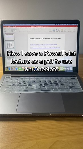 How to save a PowerPoint as a pdf to use on OneNote Idk why I thought this was so confusing at first, but it’s SUPER easy! Act like you’re going to print the PowerPoint, adjust the layout as needed, change the format from pdf to ‘save as pdf’ and that’s it! Now you can insert the pdf as a printout on OneNote #OneNote #ipadpro #applepencil #ipadtips #howto #tipsandtricks #graduateschool #gradstudent #nursingschool #nursingstudent #srna #crnaschool How to convert powpoint to pdf