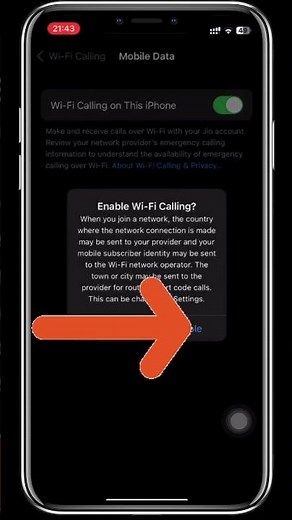 How To Setup & Use WiFi Calling on iPhone || Wifi calling on iPhone #iphone #wifi #shorts