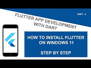 How to Install Flutter in Windows 11 Step by Step -02- Flutter App Development Tutorial With Dart