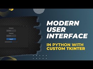 Modern User Interface in Python with Custom Tkinter