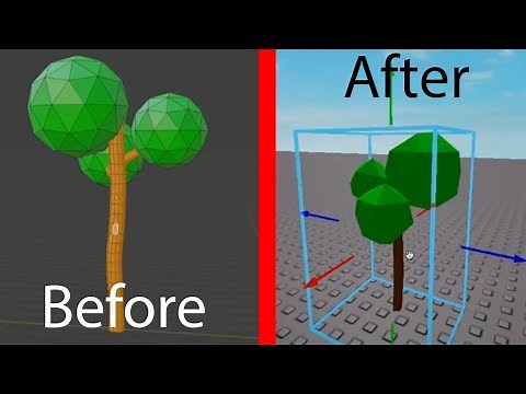 HOW TO IMPORT MODELS FROM BLENDER WITH COLOR TO ROBLOX STUDIO!!!