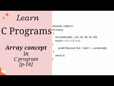Arrays in C Programming | Definition, Syntax, Examples and Applications[p-18]
