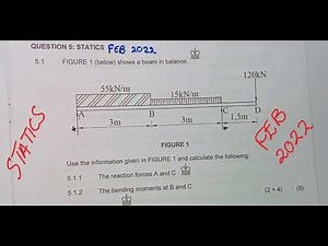 Engineering Science N4 STATICS FEBRUARY 2022 ‪@mathszoneafricanmotives‬