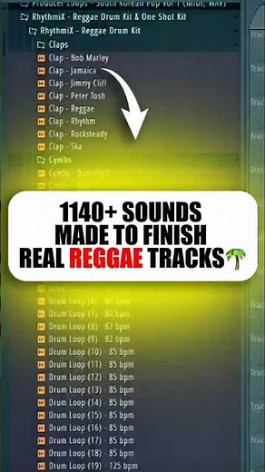 1140+ Royalty FREE Reggae sounds… Reggae Drum Kit x Bob Marley Drum Kit x Reggae Tutorial