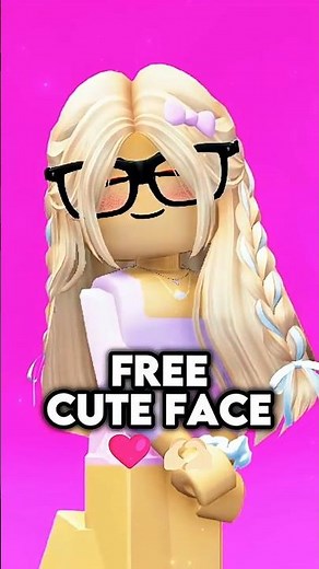 FREE Cute Roblox Face 2025! 💖🤩 #roblox #freeitems