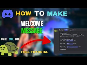 HOW TO MAKE WELCOME MESSAGE USING CARL BOT || WITH EASY GUIDE || WELCOME MESSAGE