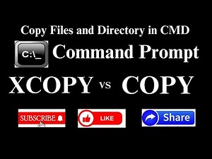 How to Copy the Files and Folders using COMMAND PROMPT DOS by Easy Method|Cmc It Program