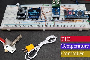 Arduino PID Temperature Controller using MAX6675 K-Thermocouple to Digital Converter IC