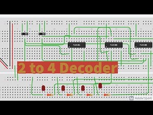 2 TO 4 Decoder circuit design