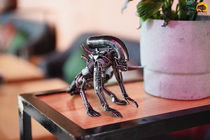Metal Statue Alien - Etsy