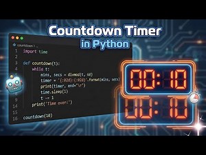 Countdown Timer in Python | Beginner Project Tutorial