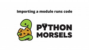 Importing a module runs code