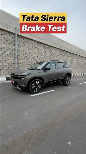 Tata Sierra Brake Performance Test | 100–0 km/h Stopping Distance | Tata Sierra Extreme Brake Test |